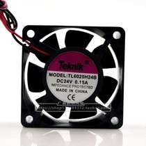 Original Teknik TL6025H24B 6025 24V 0 15A 2-wire DC mute cooling fan 6CM