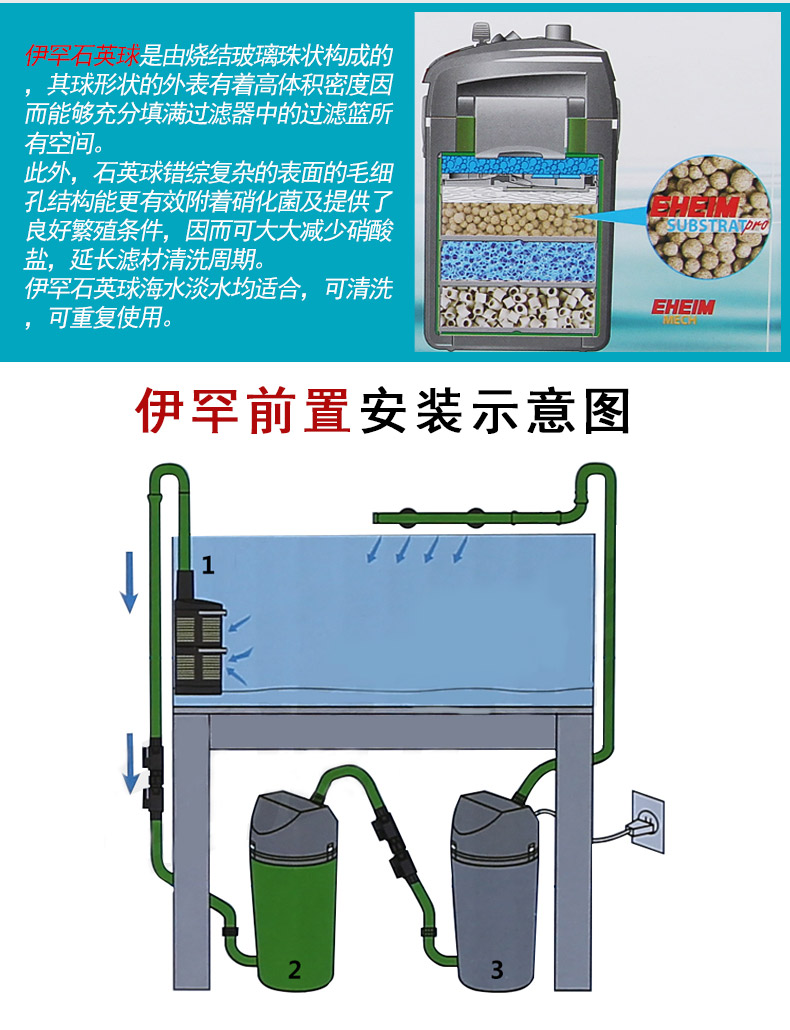 伊罕过滤桶鱼缸过滤器海水草族箱外置过滤设备600国际版前置250