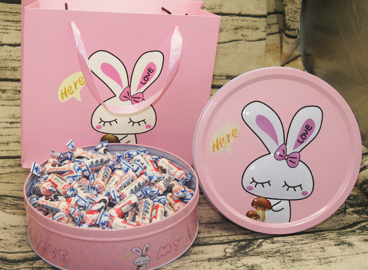 冠生园大白兔奶糖500g 送可爱兔礼盒 节日礼物糖果礼盒代写贺卡_9折