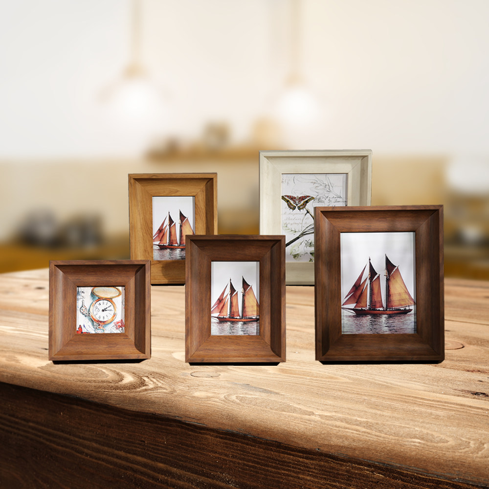 欧式美式复古8寸6寸a4摆台挂墙相框金色10寸20寸4k画框7寸证书5寸