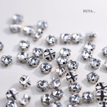 French embroidery Swarovski Austrian imported Swarovski cross grab drill 3mm clear nail