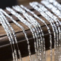 French embroidery material Japanese imported TOHO TOHO rice beads silver silver 2mm diameter string about 50cm