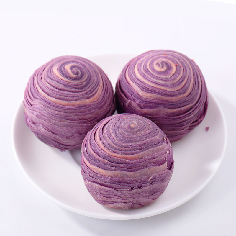 多旗香芋蛋黄酥6粒手工馅饼新鲜咸鸭蛋黄零食特产传统糕点香芋酥