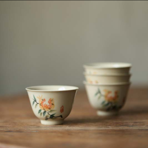 Plant ash cup bowl of jingdezhen ceramic suit small manual single hand sample tea cup cup master cup tureen