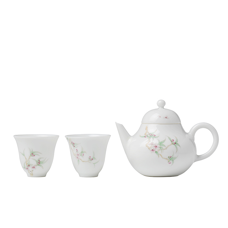 The Fire jingdezhen ceramic cups hand - made tea master cup one thousand kung fu tea set a pot of two cups