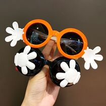 Children Sunglasses Flip Boy Fashion Anti-UV Girl Sunglasses Cartoon Cute Kid Baby Glasses Tide