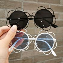 South Korea Children Sunglasses Girl Small Flowers Styling Cute Sunglasses Girl Personality Sunglasses Walking Show Glasses