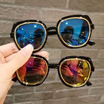 Baby childrens glasses boys and girls anti-ultraviolet sun glasses summer Korean children fashion personality sunglasses tide