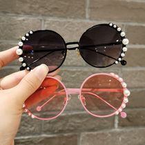 Children sun glasses anti-ultraviolet girl tide personality glasses