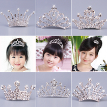  Childrens crown plug comb hair accessories Hair accessories Girls crystal crown Girls Rhinestone performance Princess crown