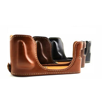 Applicable Fuji X100 X100S Base micro-single-phase machine bag half cover leather sleeve X100T X100F handle retro