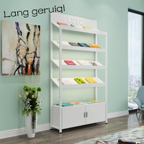 Bookshelf display cabinet book cabinet newspaper rack data rack periodical rack book rack small bookshelf landing wooden creativity