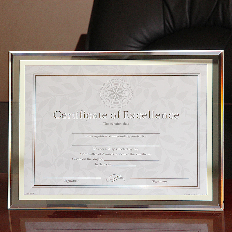 a4 certificate frame crystal glass photo frame set-up table transparent custom authorization honor certificate photo frame awards framed wall hanging