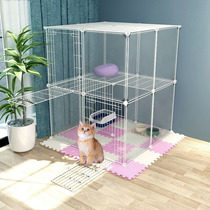 Cat cage home indoor oversized free space cat house three-story Cat House pet fence double cat house cat fence