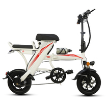 Double folding electric bicycle portable lithium battery portable lithium battery portable small mini driving electric car