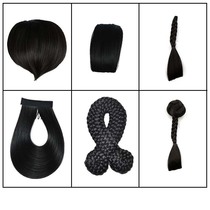 Costume heart shape bangs Republic of China bride Xiuhe size peach heart wig bangs childrens stage dance performance head curtain