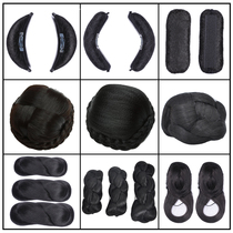 Ancient style Hanfu wig versatile twist hair bag hair crown combination pure hair silk can be bent horn Hanfu cos shape