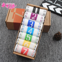 Never separate seven days of the week socks Men and women couples home socks Four seasons pass socks Deodorant red socks of the year of life