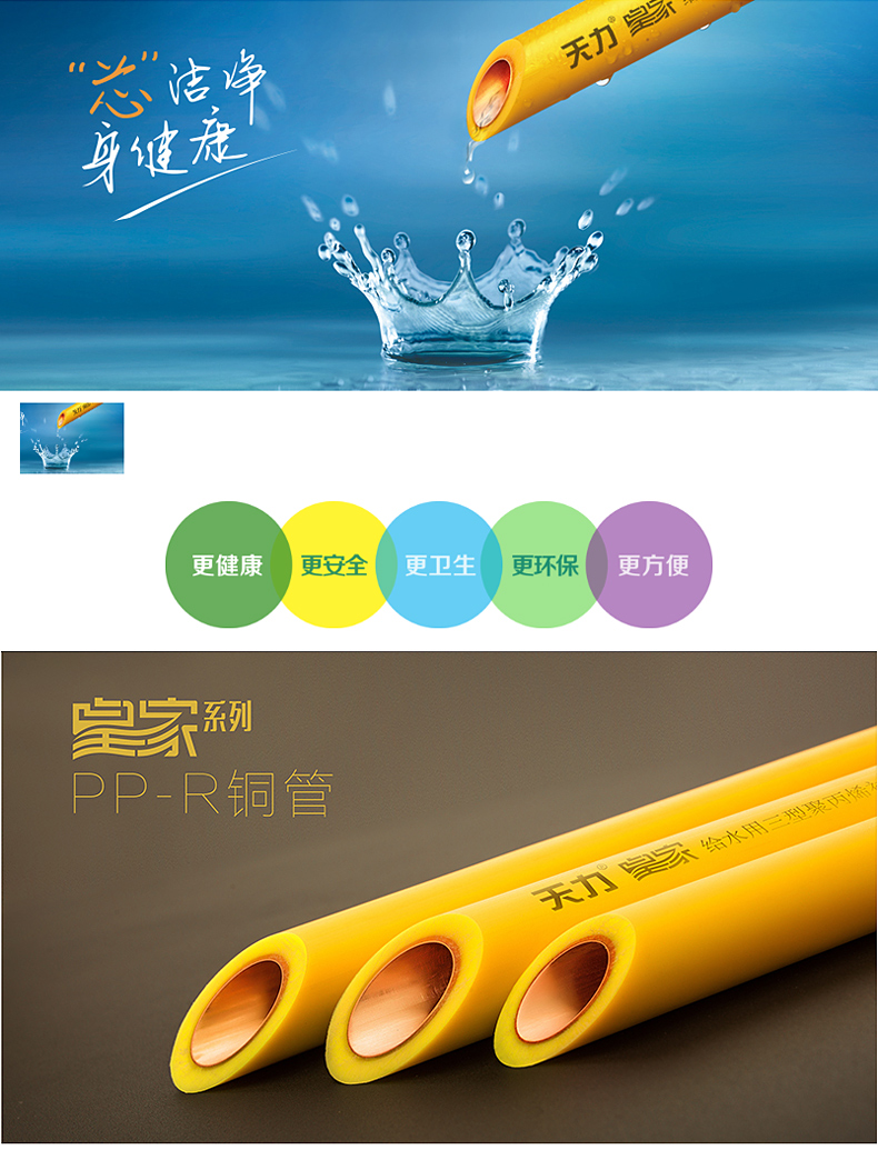 天力ppr水管皇家铜芯管4分6分双承口活接球阀冷热水管配件球阀