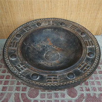 Antique antique hot sale collection Old iron gossip pattern Brazier charcoal stove modeling Zhou Zheng Meticulous workmanship