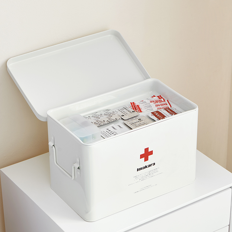 japanese family medicine box medical  first aid box household multi-layer large capacity medicine storage box visit box