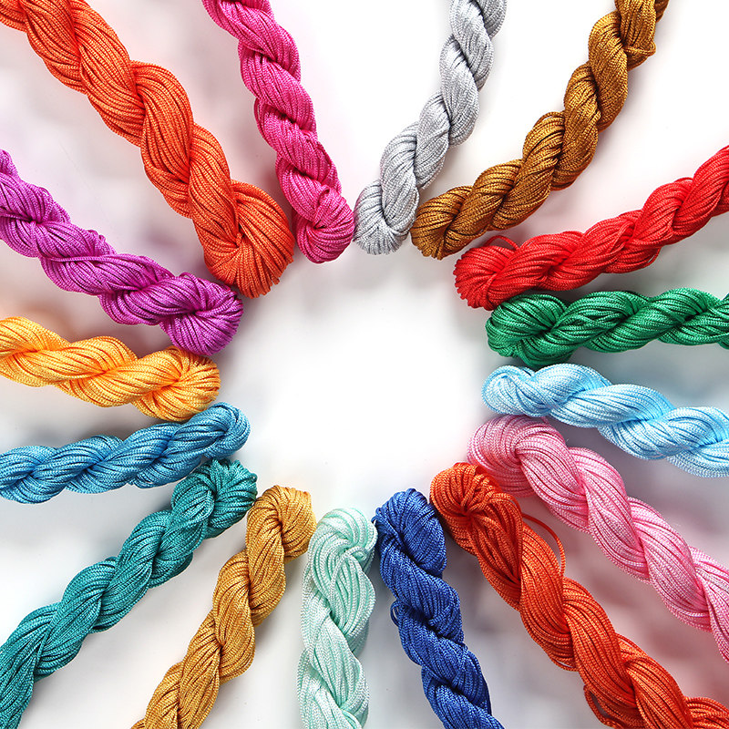 【材料】七针坊diy材料手工线手链玉线拖鞋材料包有视频教程1mm