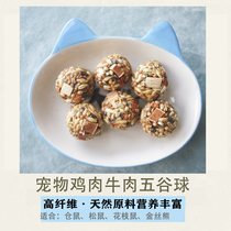 Hamster squirrel Flower Branch Rat guinea pig grain snack chicken beef grain supplement protein molars