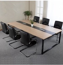 Guangzhou office furniture negotiation table Staff long table Simple staff training negotiation table Computer table and chair combination