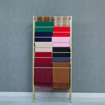 Fresh florist wrapping paper Silk with scarf shawl shelving special floor-style scarf silk towels fabric multilayer display shelf