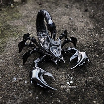 Night Song Studio 925 Pure Silver Personality Bully Insect Scorpion Tea Darling Craft Swing Piece Emperors Scorpion Silver Jewelry