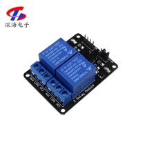 With optocoupler protection module expansion board optocoupler isolation 2-way relay has good anti-interference
