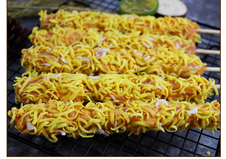 容帝虾皮鸡柳串鸡柳大串脆皮肉串商用冷冻烧烤油炸食材15串一包