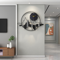 Light luxury modern wall clock decoration clock living room home fashion simple atmosphere creative new Chinese clock Wall watch