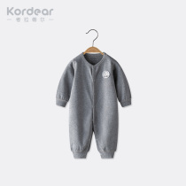 Newborn clothes Autumn and winter suit thickened one-piece baby boneless romper Baby autumn clothes go out to wear climbing clothes