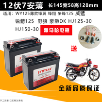 Motorcycle battery 12v7B-3A vanguard light yang golden Yong light south 125 new gold front sharp frontal wing thin dry battery