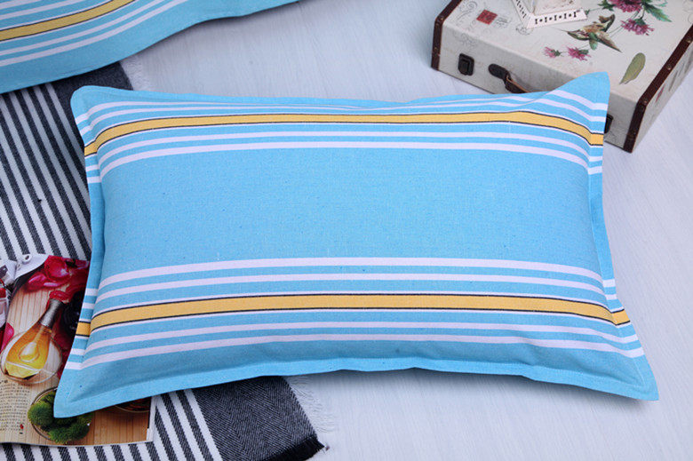 【天天特价】纯棉老粗布加厚全棉布枕头套 拉链式单人枕套