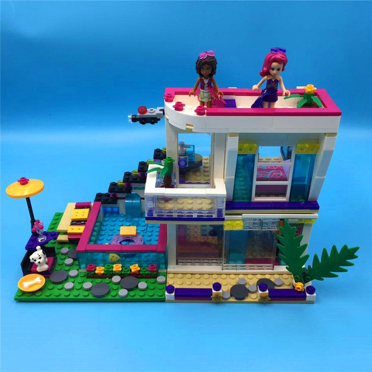 乐高女孩积木拼装玩具好朋友公主系列大歌星丽薇之家 41135