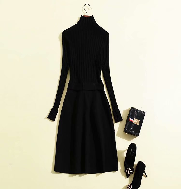 Các sao cùng đoạn văn little black dress mùa thu đông 2021 nữ cao cấp váy đầm dự tiệc tính khí thường mặc được - váy đầm