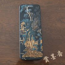 Huizhou Huicheng Hu Kaiwen made ancient ink Ink ink 142 grams old ink ingots calligraphy and painting old ink strip N182