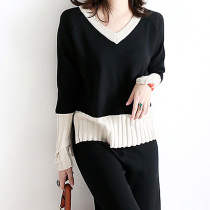 Day Faculty light extravaganza 2021 Early autumn new 100 hitch Lap Wind Knit Leisure Two Sets Suit Light and Wind Girl