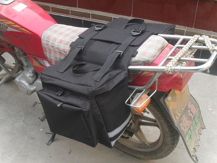 摩托车后座包摩旅驮包防水电动踏板车挂包骑士边包尾包两侧包快递