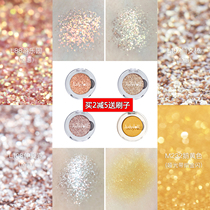 Judydoll orange soft light Phantom monochrome eye shadow golden onion big flash Matte Pearlescent thin flash L107 fairy stick