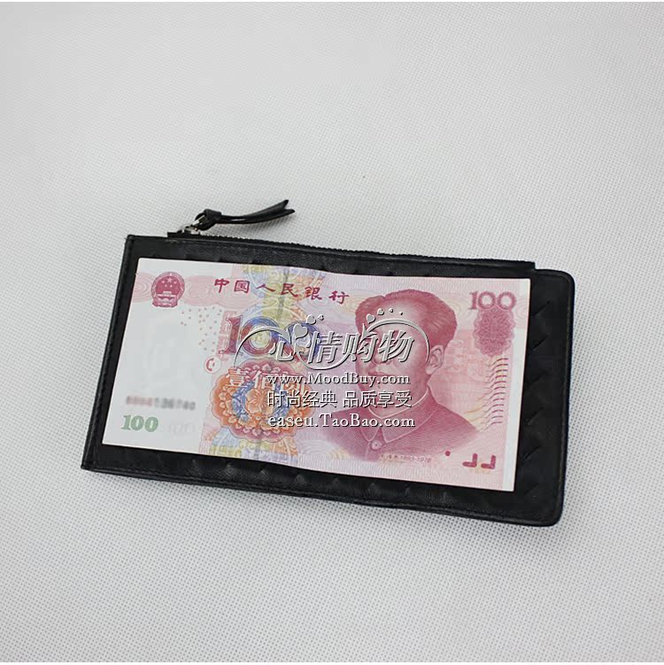 我刷信用卡買香奈兒的包 促銷 韓版20卡位兩用女士長款綿羊皮手工編織錢包信用女卡包 信用卡