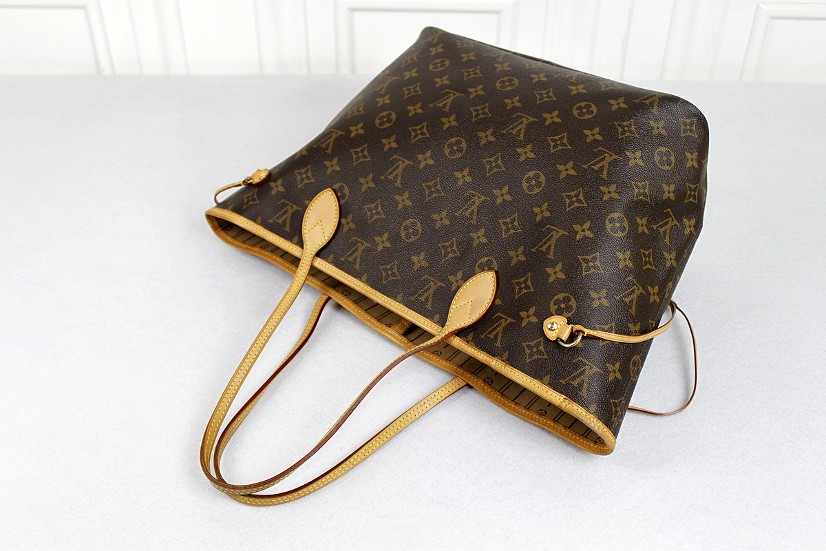 9.5新〕lv neverfull monogram 老花大号手袋购物袋