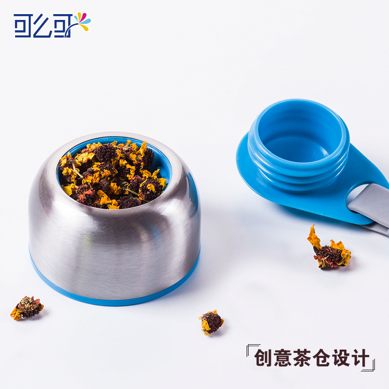 可么可玻璃杯便携水杯情侣花茶杯创意带盖过滤随手杯学生办公室女产品展示图2