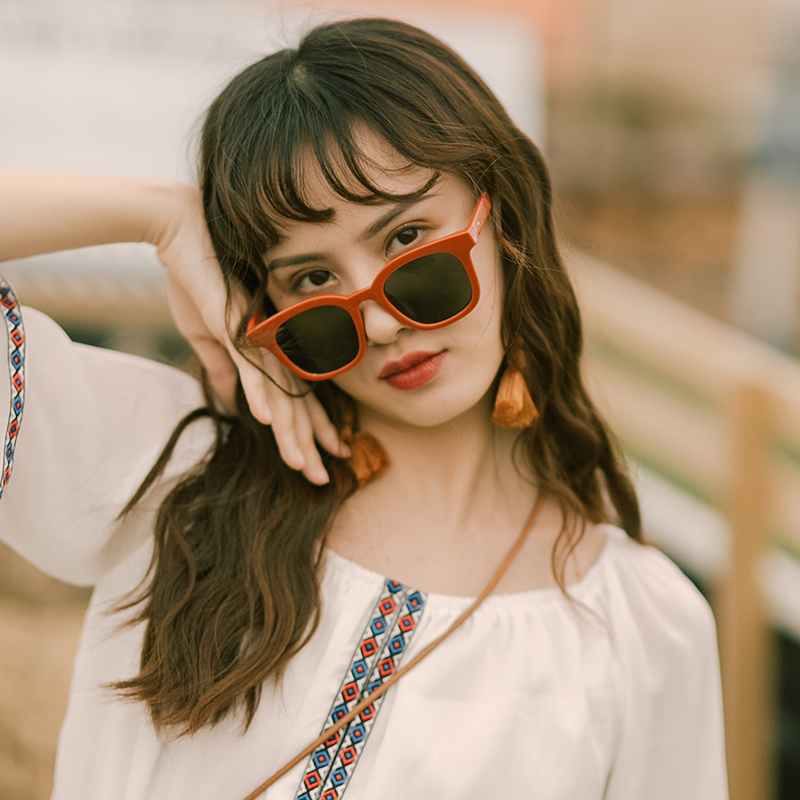 2020 new vintage Hong Kong style sunglasses sunglasses women big face thin womens sun protection sunglasses street fashion