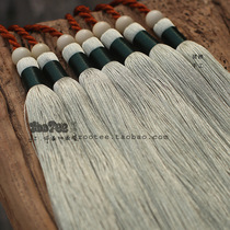 Pigs trotters handmade zootee piano ear guqin accessories Suixin tassel shallow branches Green Plus glazed green guest heart wash running water