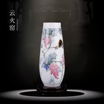 Vase ornaments 50cm hand-painted countertop bottle home study desk bookcase decorations housewarming gift customization