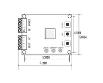 Three-state infrared remote control control panel automatically turns on when there is a voltage input and turns off the air conditioning dehumidifier at all times