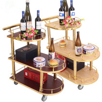 4s shop service car cart KTV wine restaurant Mobile Car solid wood cake dessert tea truck art food delivery car